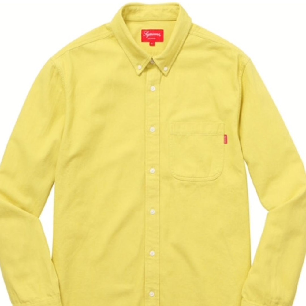 Supreme Denim Long Sleeve X-Large Back Logo